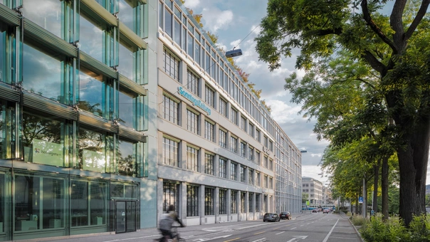 Fassade Tagesanzeiger Strassenseite Stauffacherquai 8 SUNLUX 6014 (Groß)
