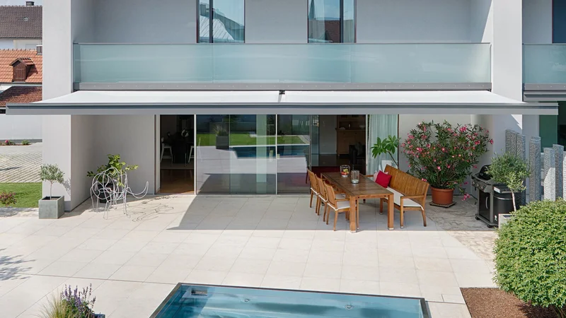 Kastenmarkise SUNLUX K450 Ansicht von vorne